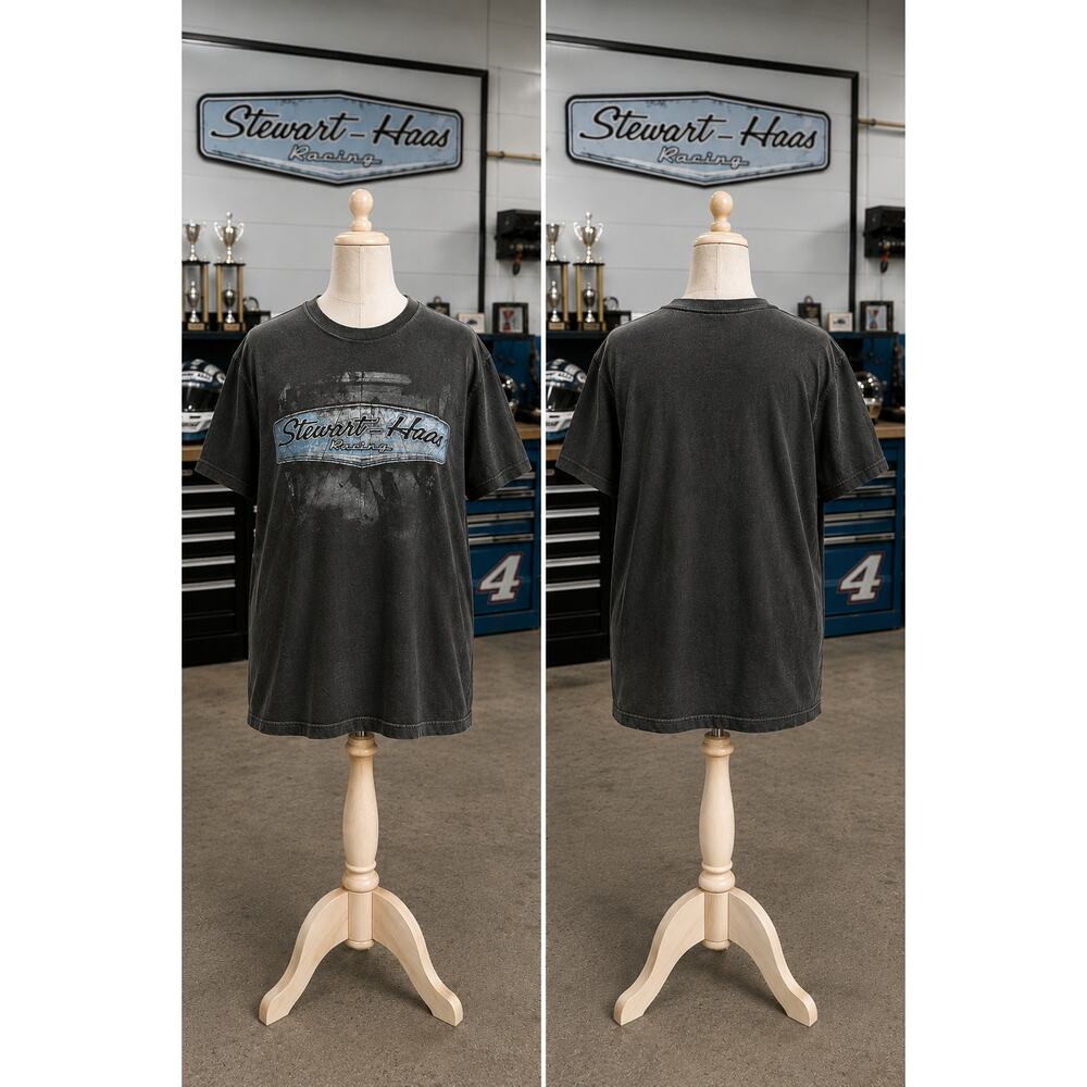 Stewart-Haas Racing NASCAR Graphic Tee XL Vintage Fade Distressed